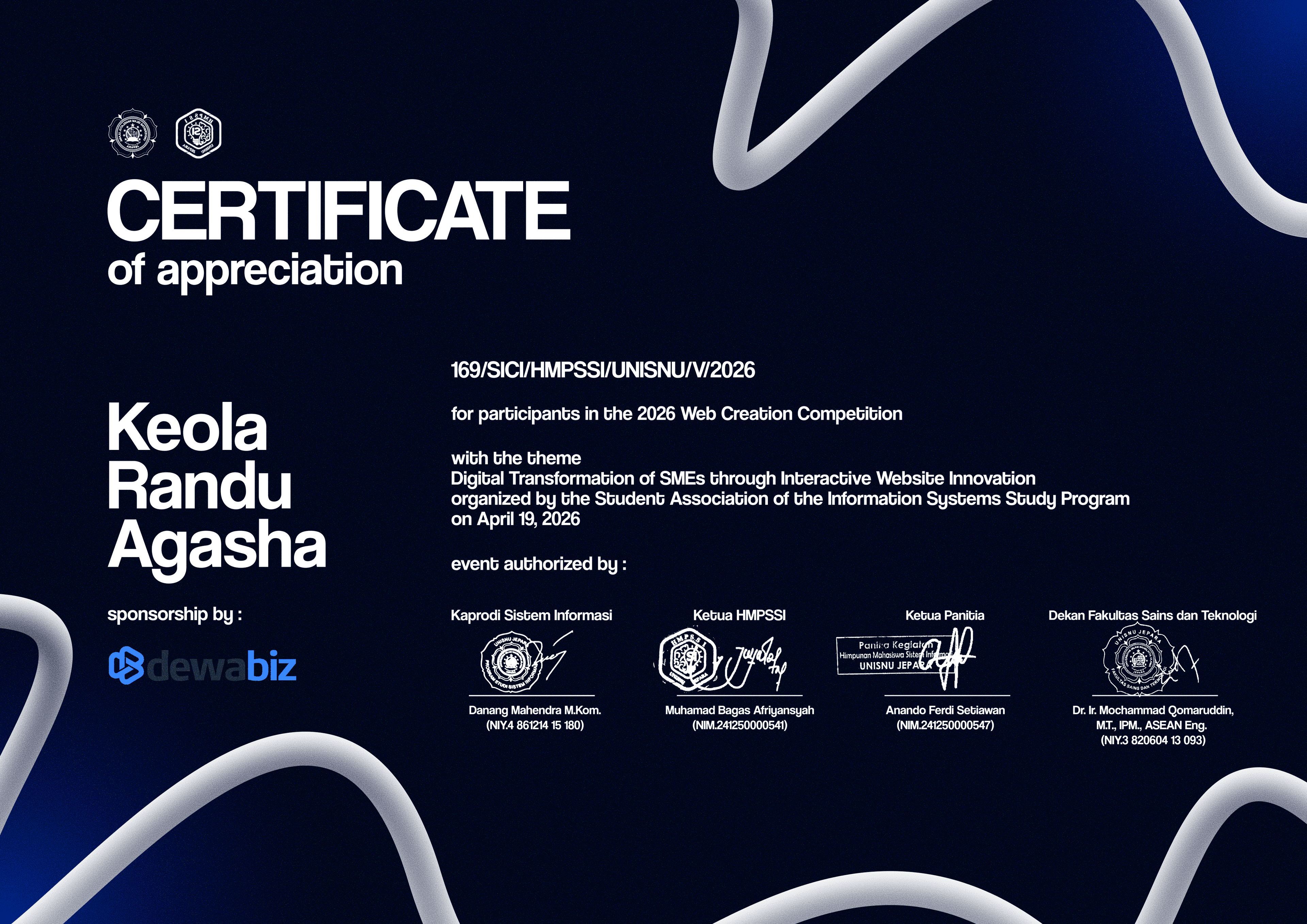 Certificate of Achievement