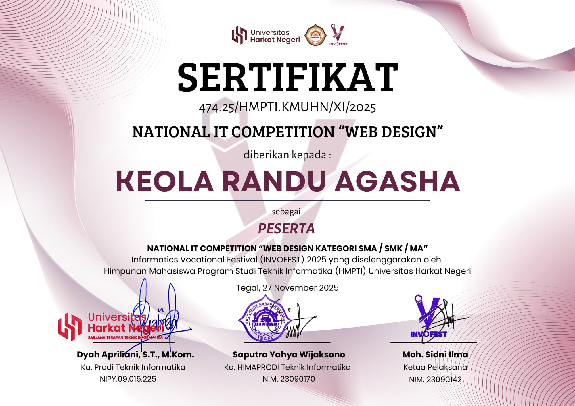Certificate of Achievement