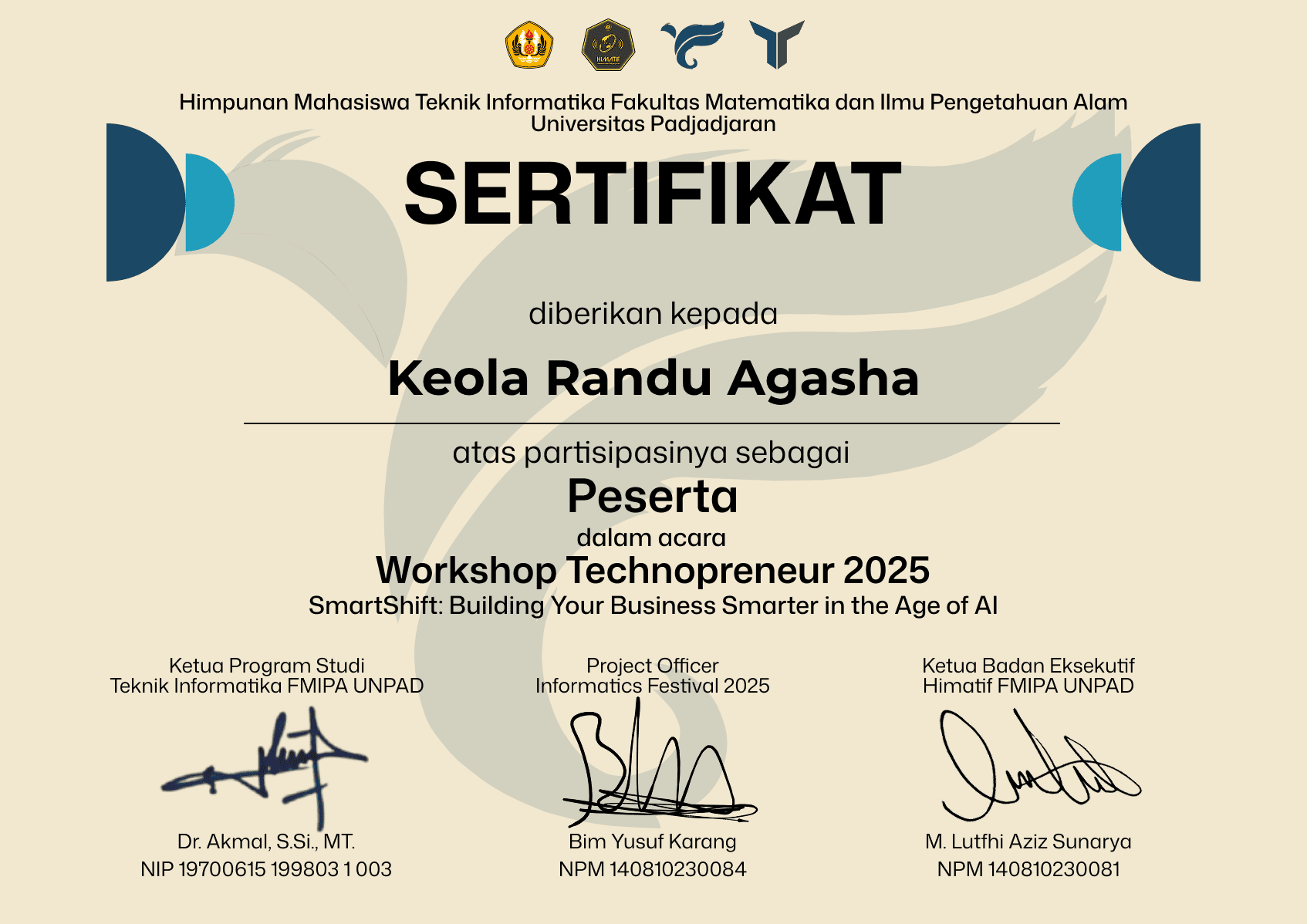 Certificate of Achievement